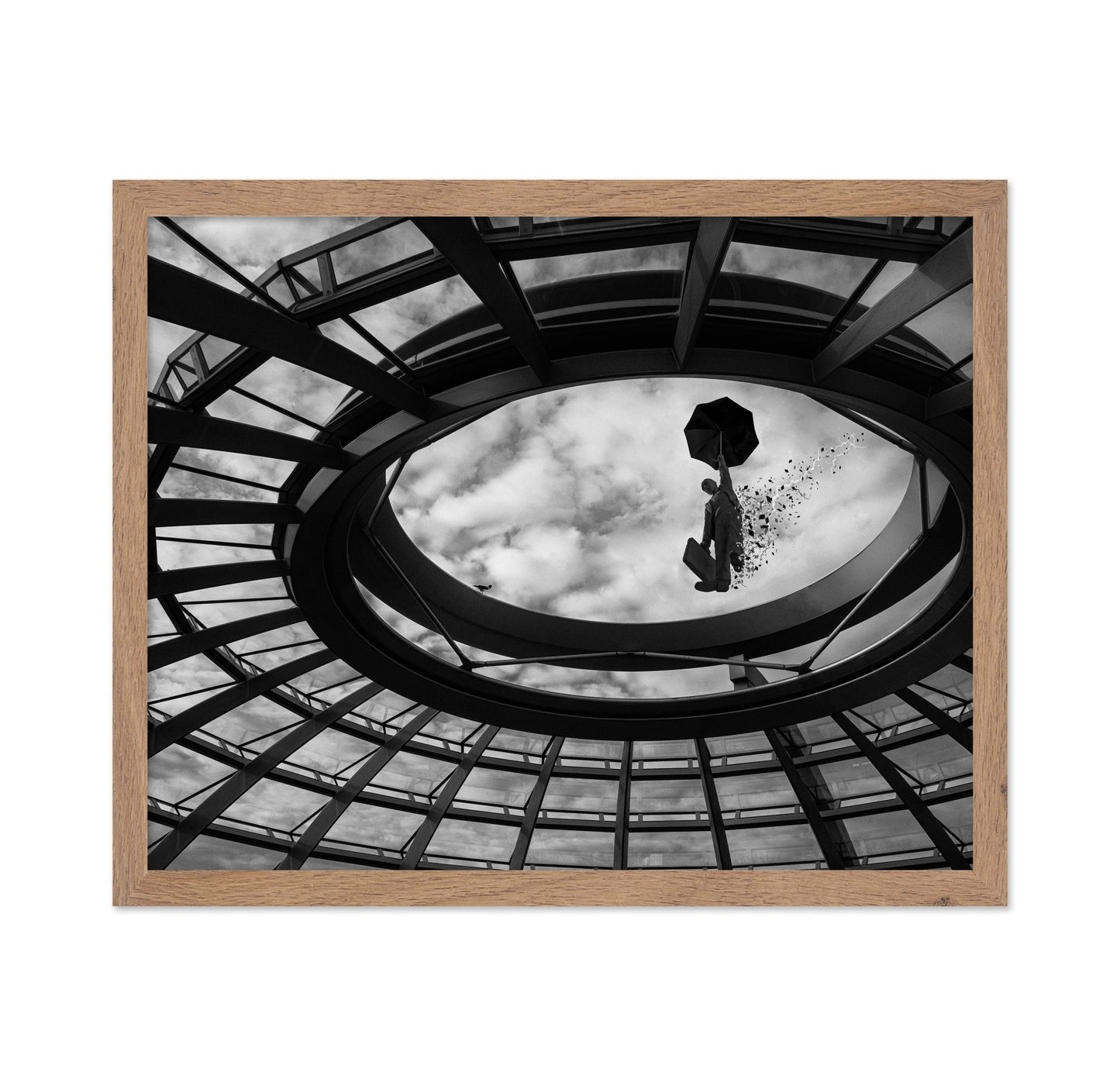Floating Umbrella Man
