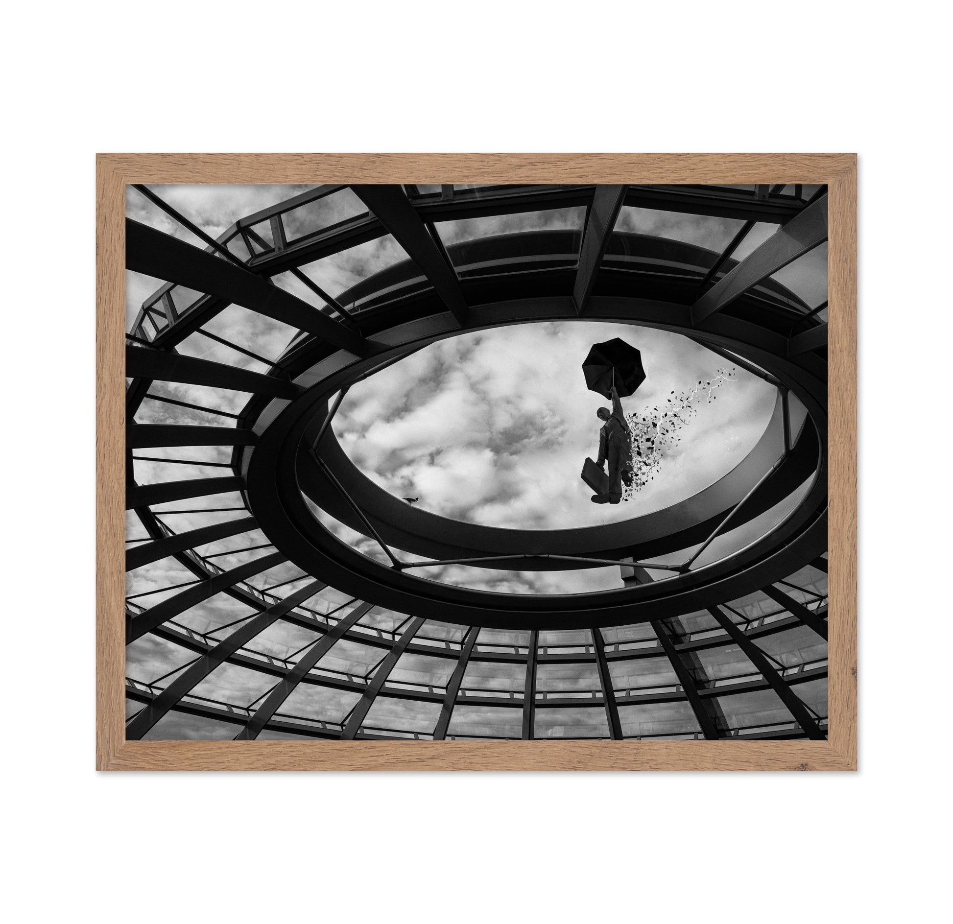 Floating Umbrella Man