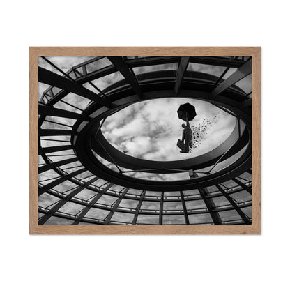 Floating Umbrella Man