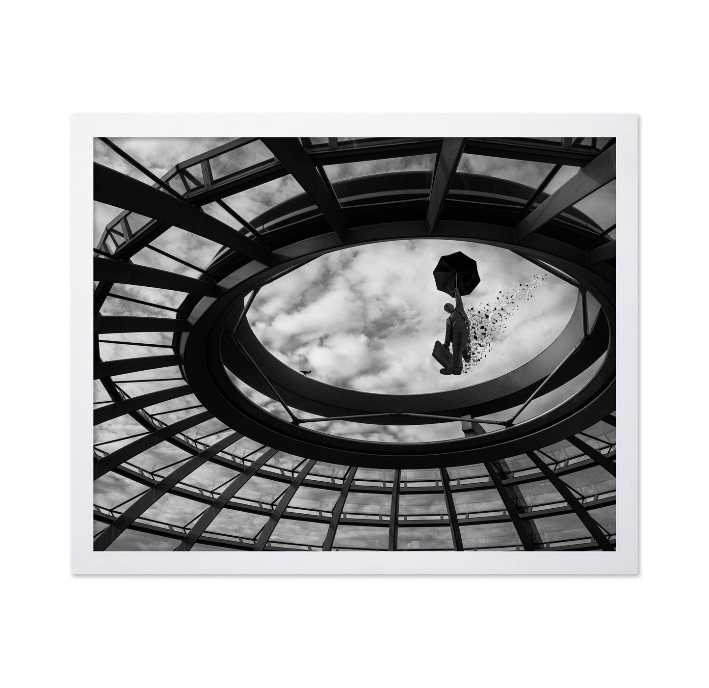 Floating Umbrella Man
