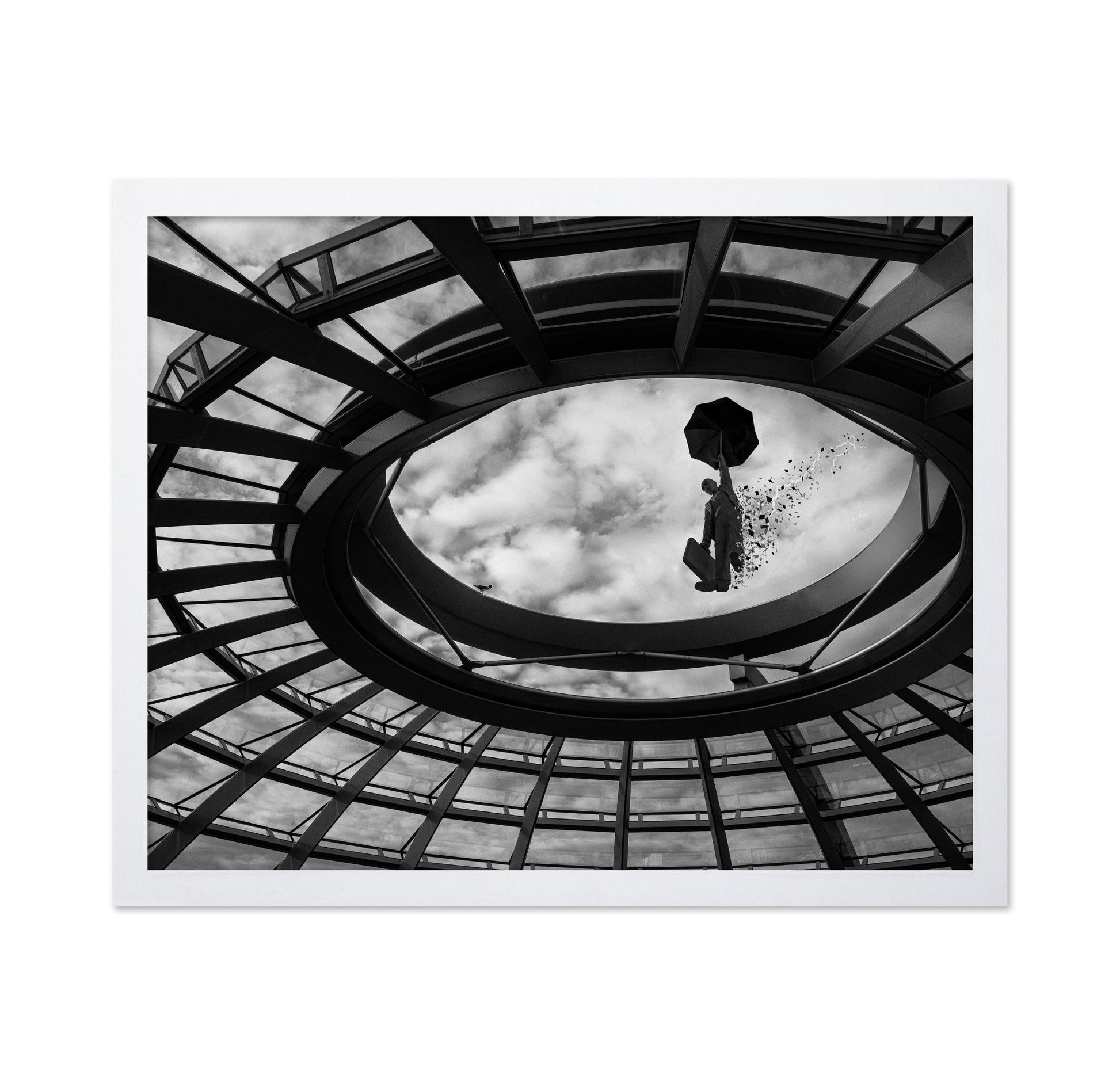 Floating Umbrella Man