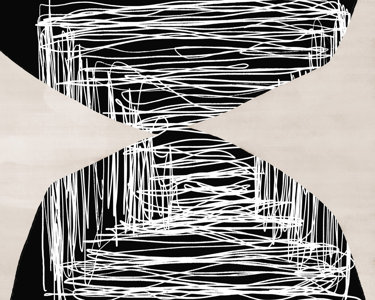 Abstract Hourglass Lines