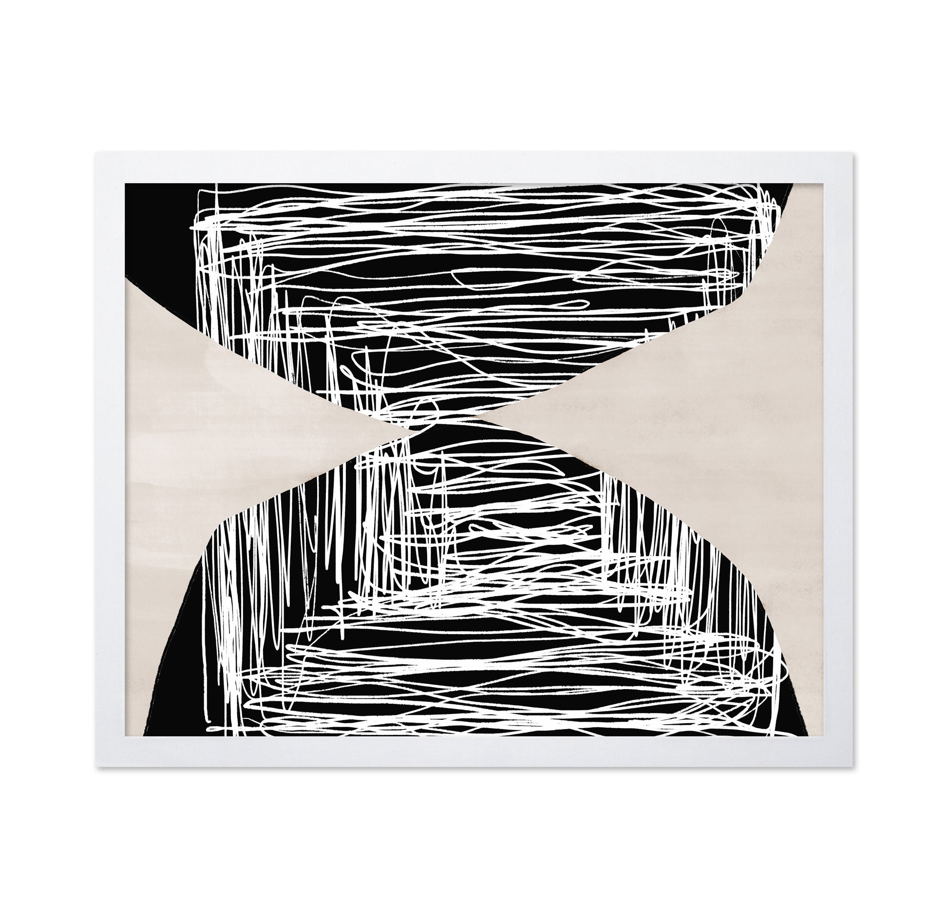 Abstract Hourglass Lines