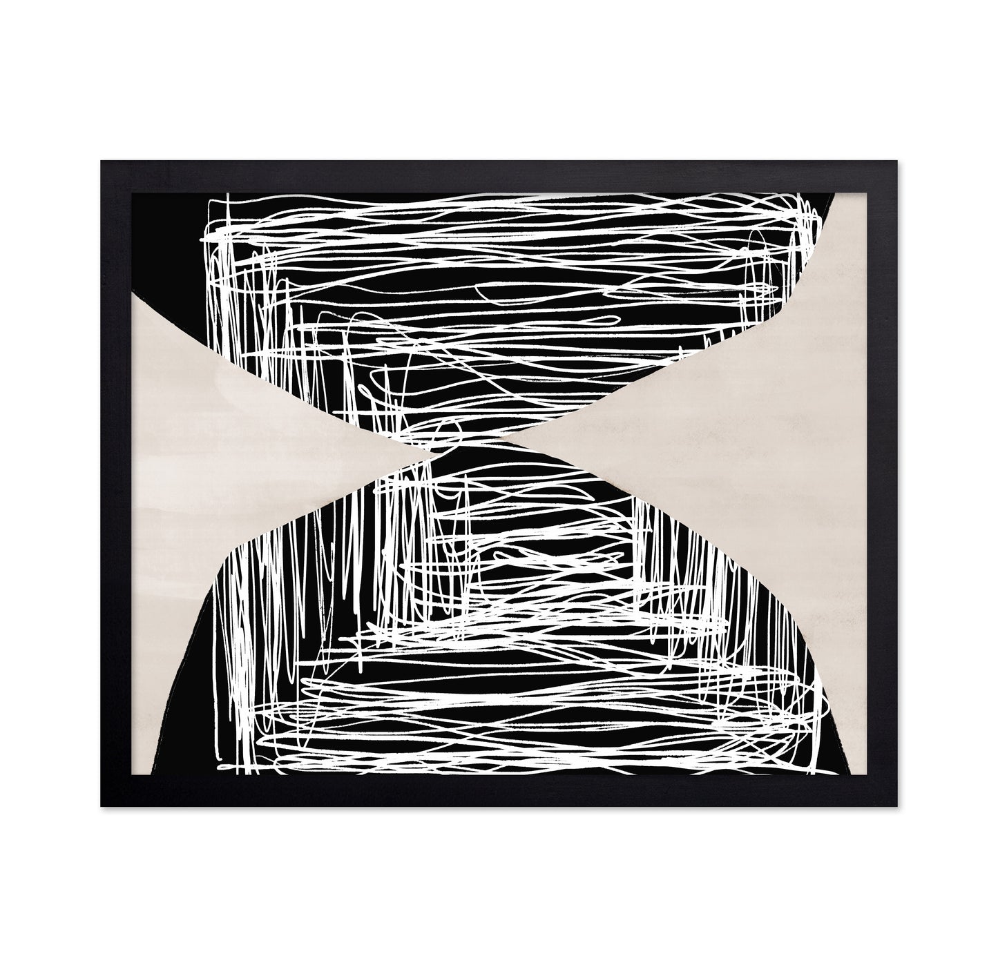 Abstract Hourglass Lines