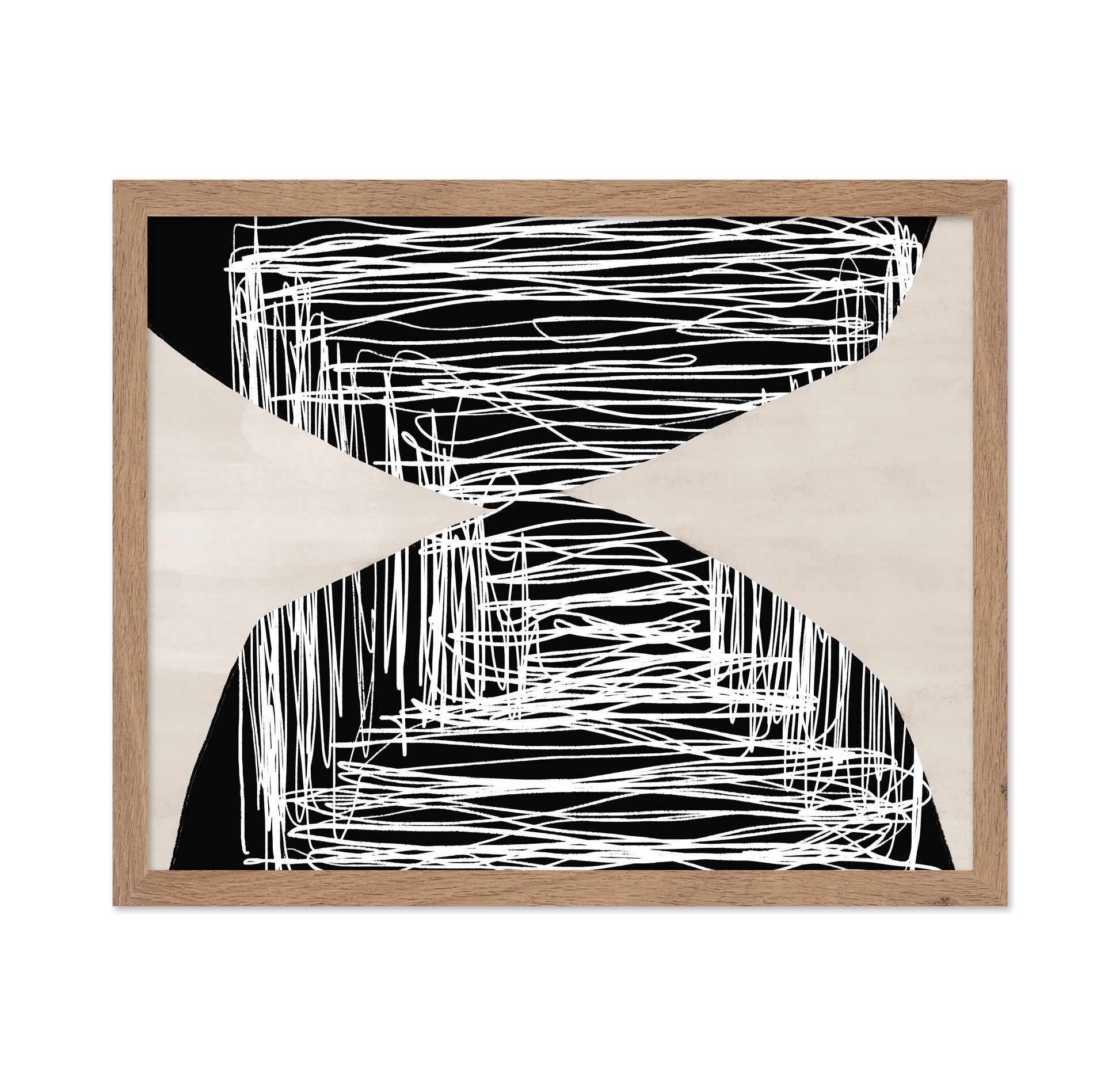 Abstract Hourglass Lines