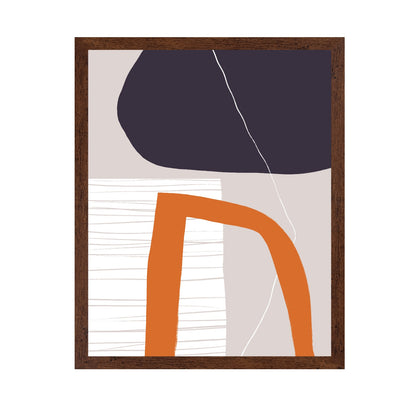 Orange Curve Abstract