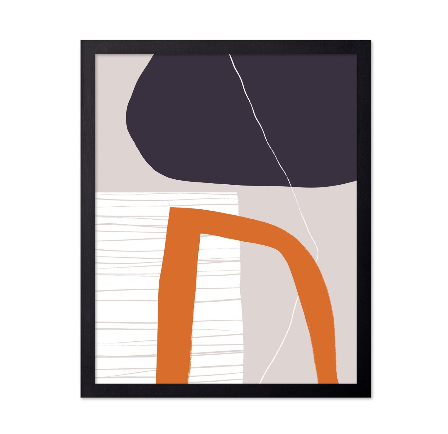 Orange Curve Abstract