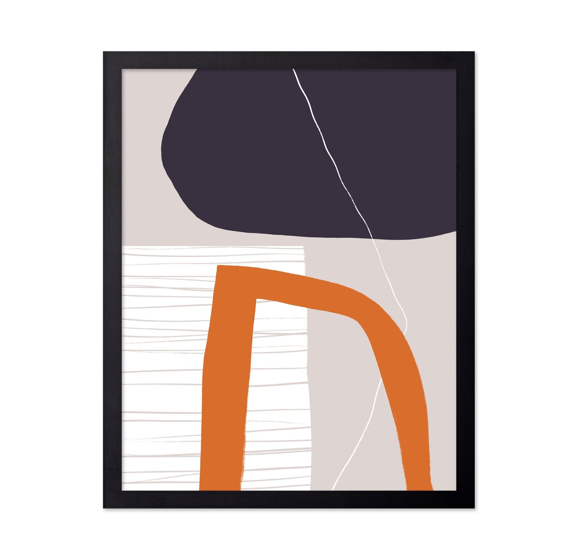 Orange Curve Abstract