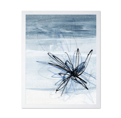 Blue Floral Sketch No1