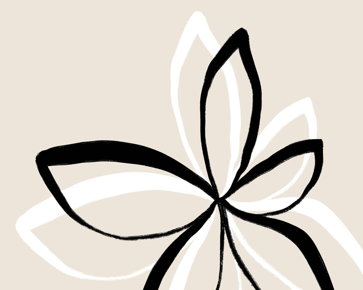 Minimal Flower Outline