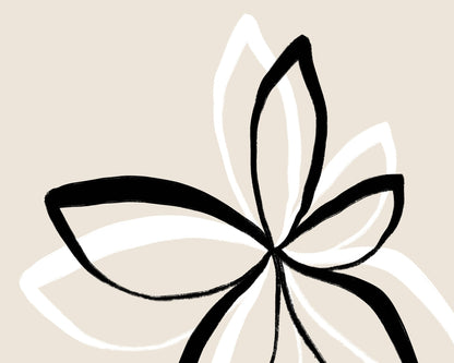 Minimal Flower Outline