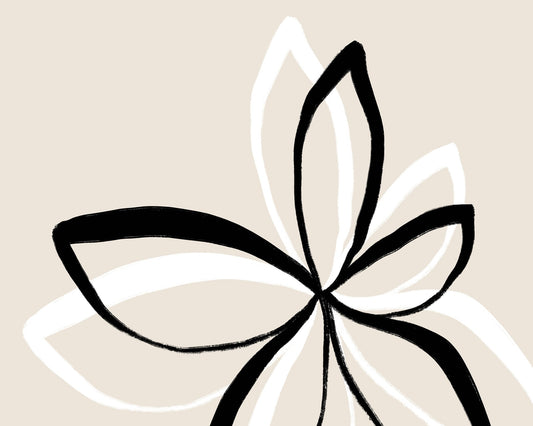 Minimal Flower Outline