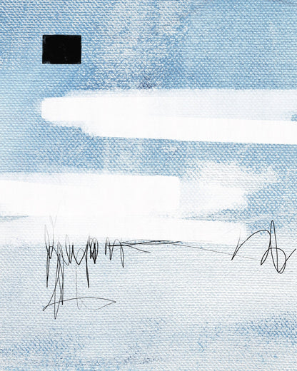 Blue Canvas Scribble