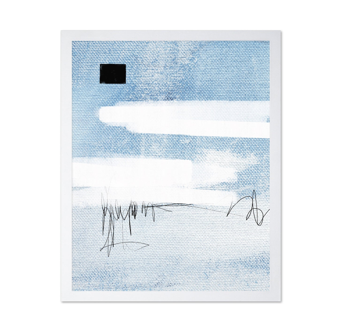 Blue Canvas Scribble
