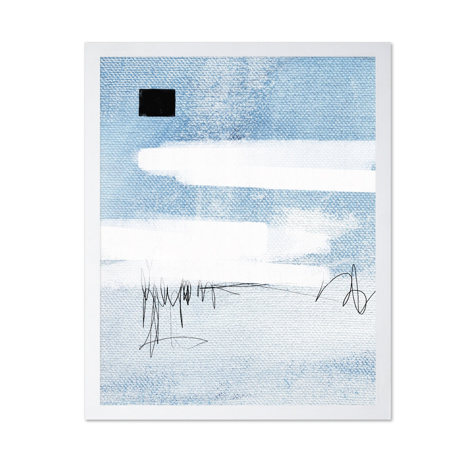 Blue Canvas Scribble