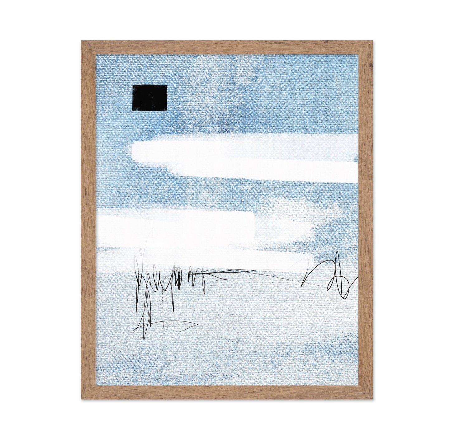 Blue Canvas Scribble