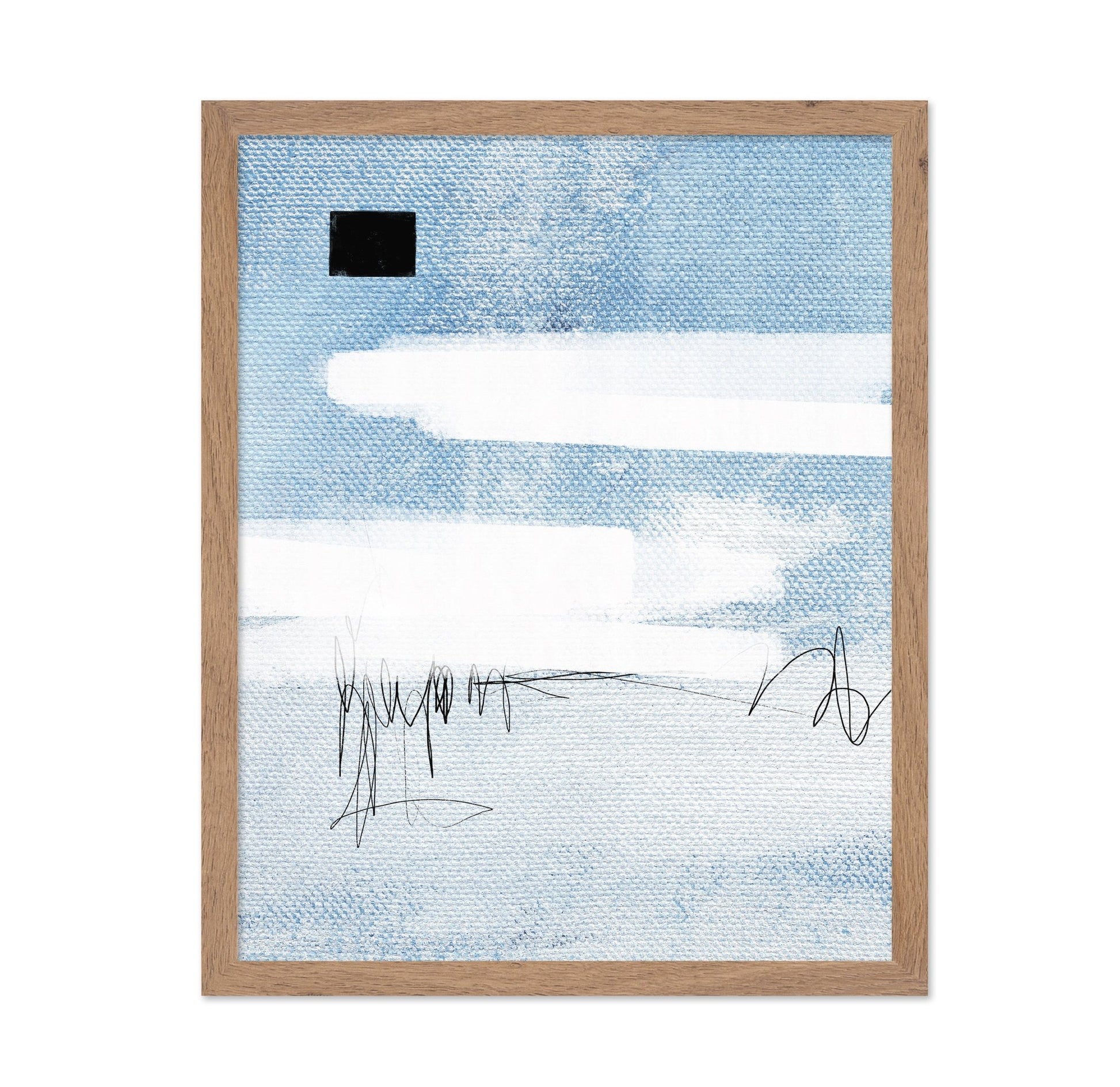Blue Canvas Scribble