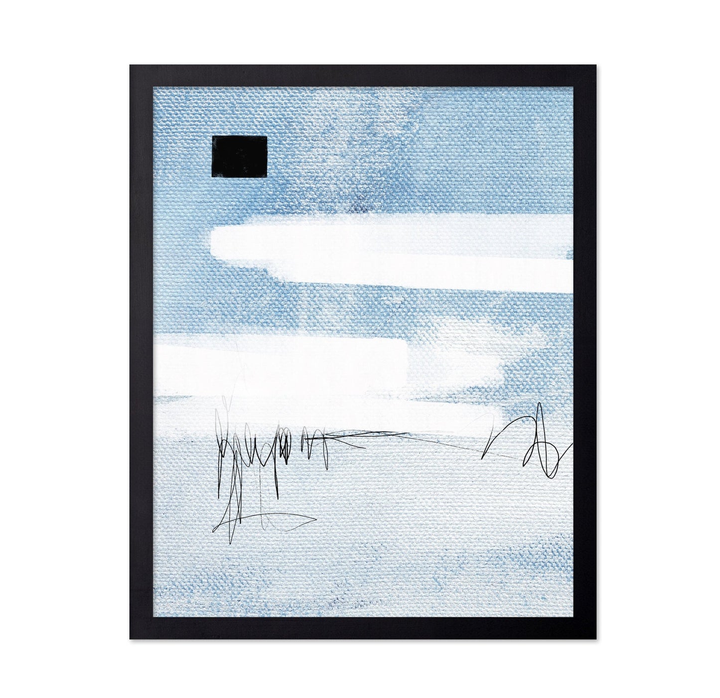 Blue Canvas Scribble