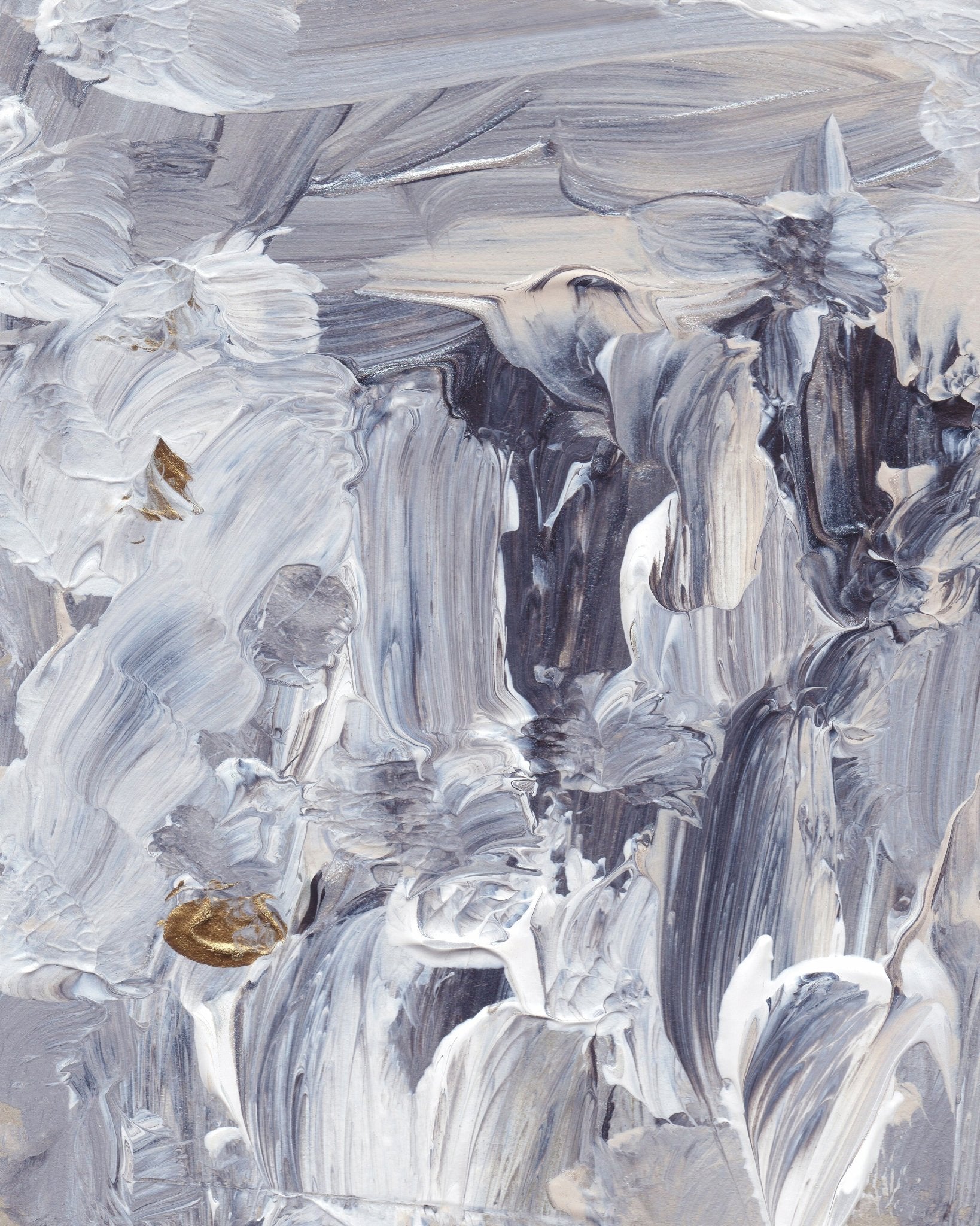Silver Floral Flow