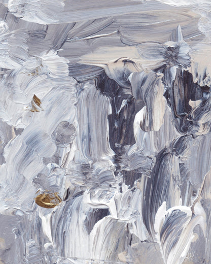 Silver Floral Flow