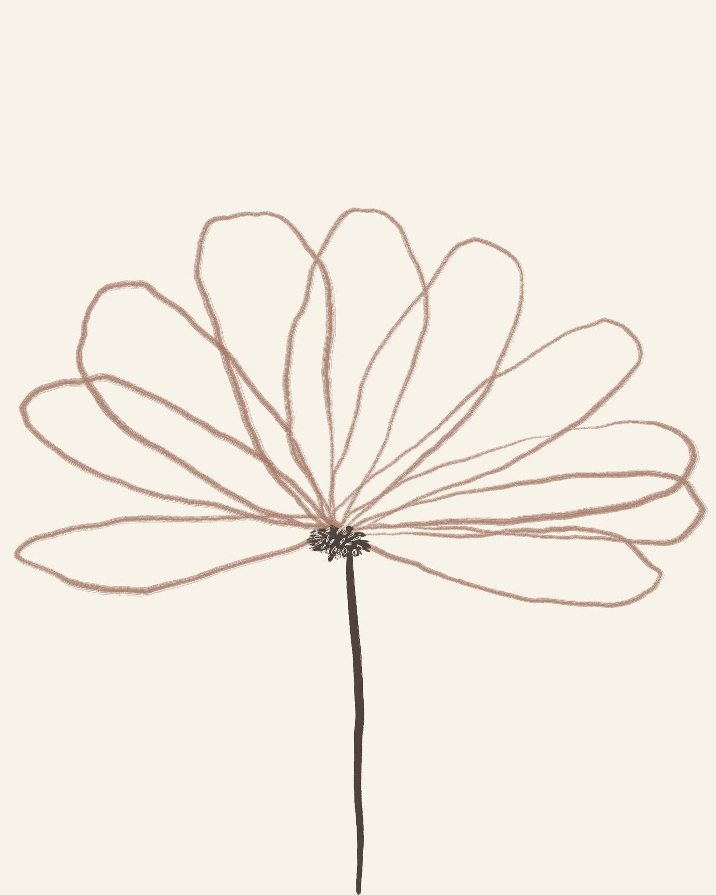 Minimal Line Flower No1