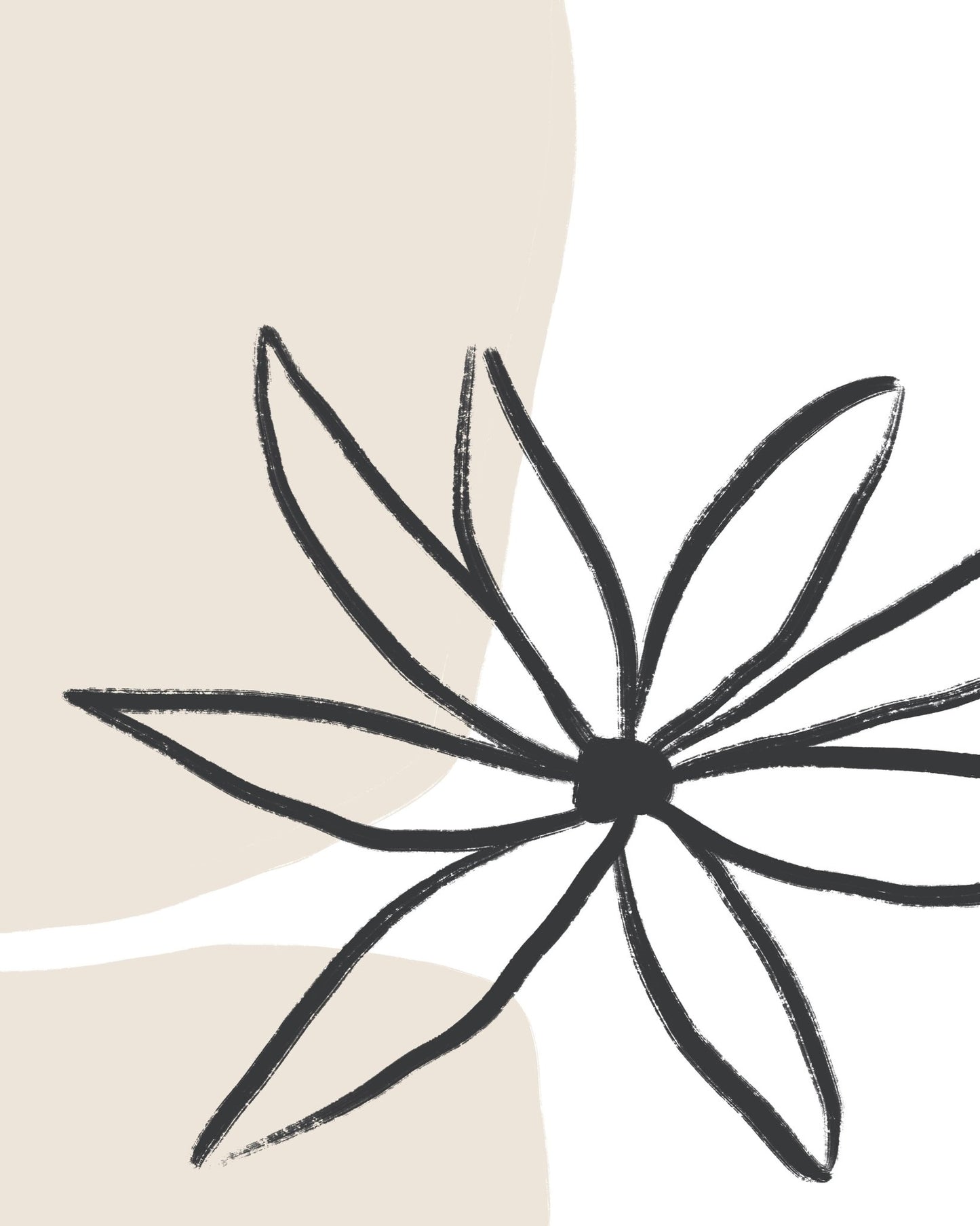 Minimal Line Flower No2