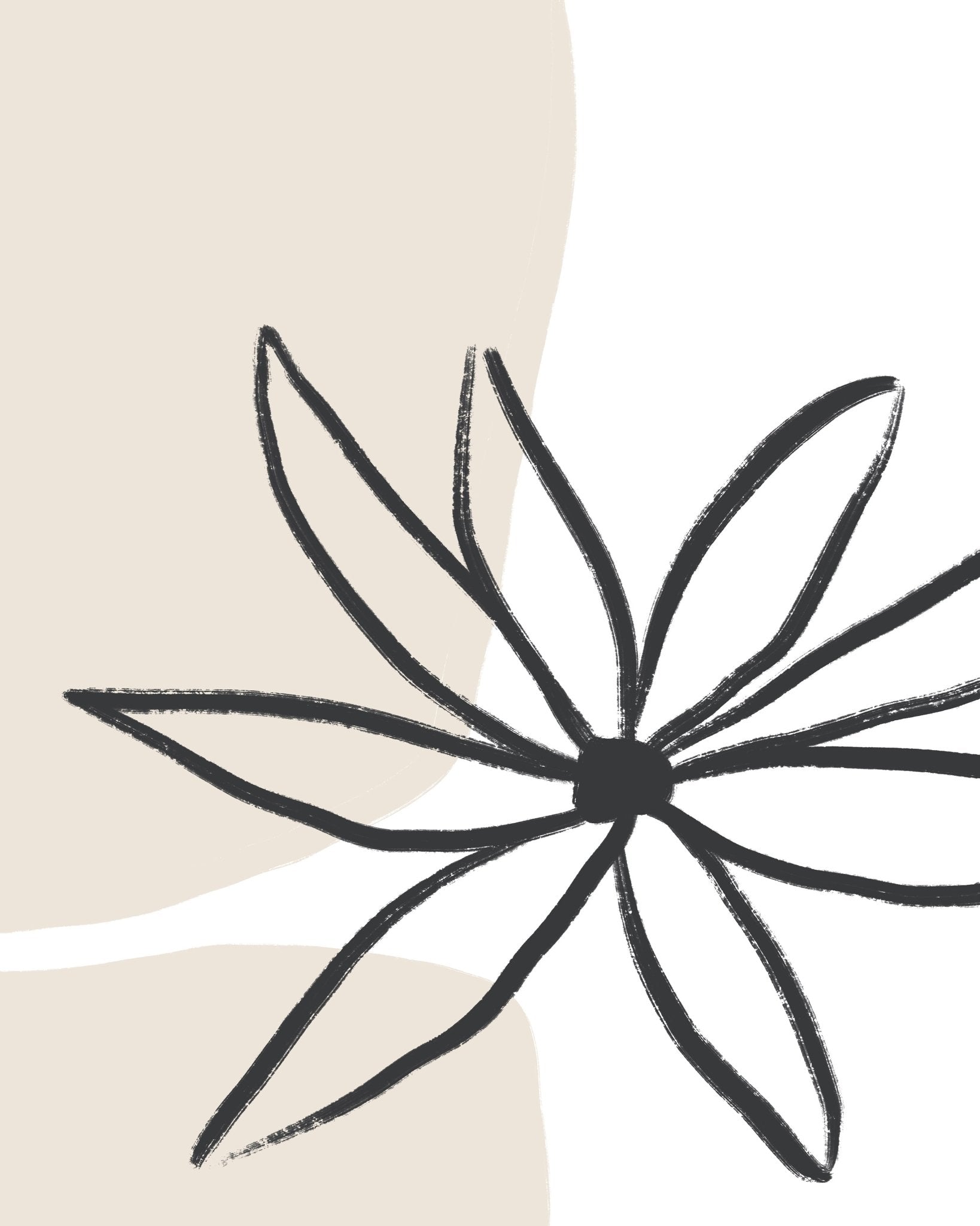 Minimal Line Flower No2