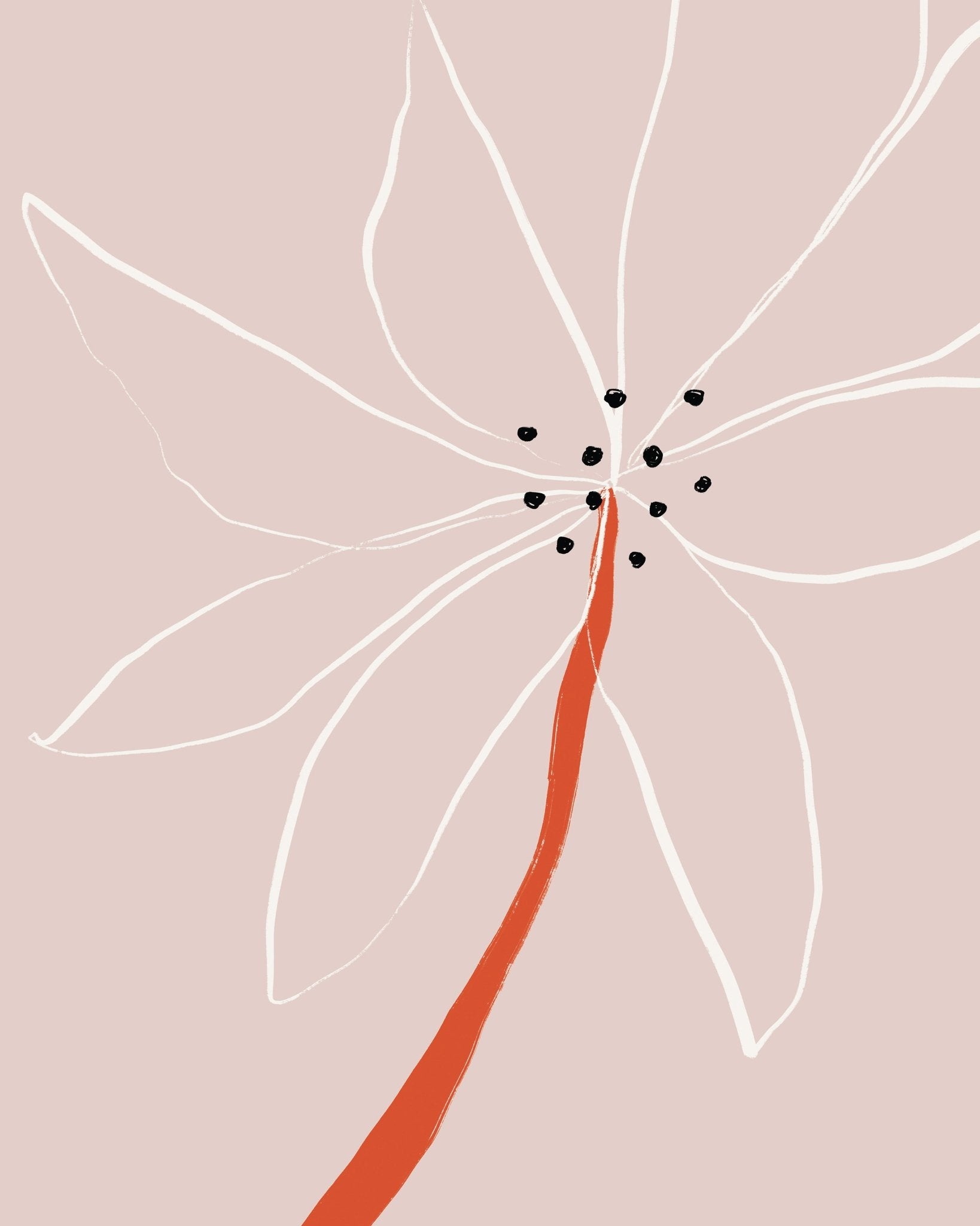 Minimal Line Flower No3
