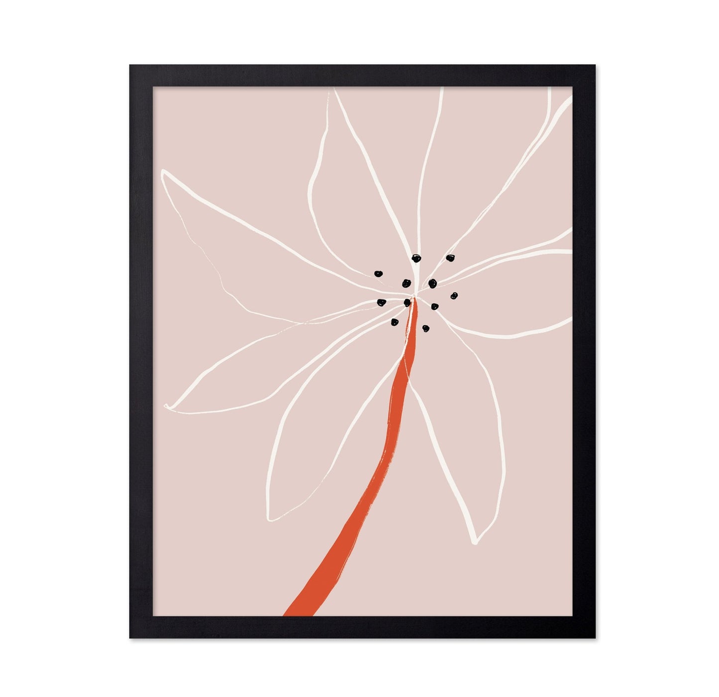 Minimal Line Flower No3
