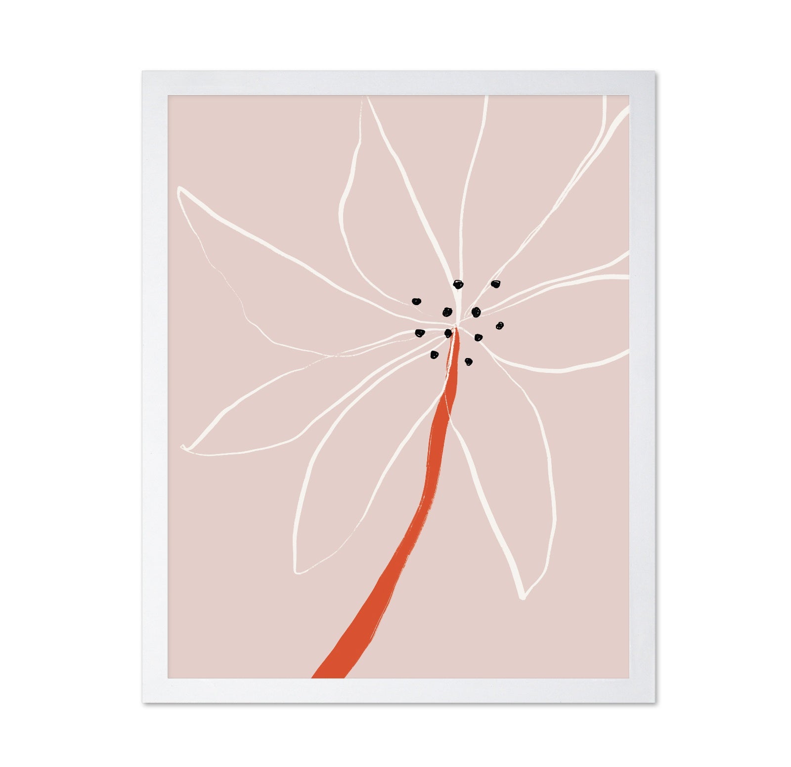 Minimal Line Flower No3