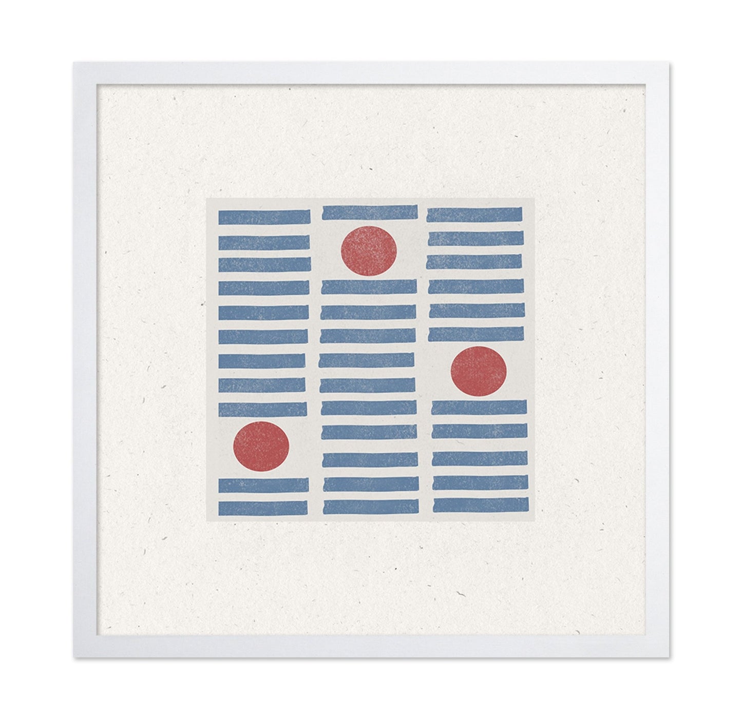 Blue Grid Red Dots