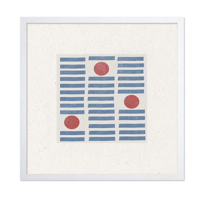 Blue Grid Red Dots