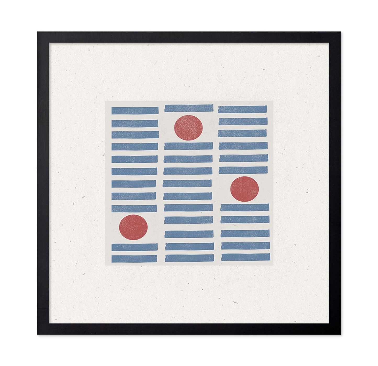 Blue Grid Red Dots