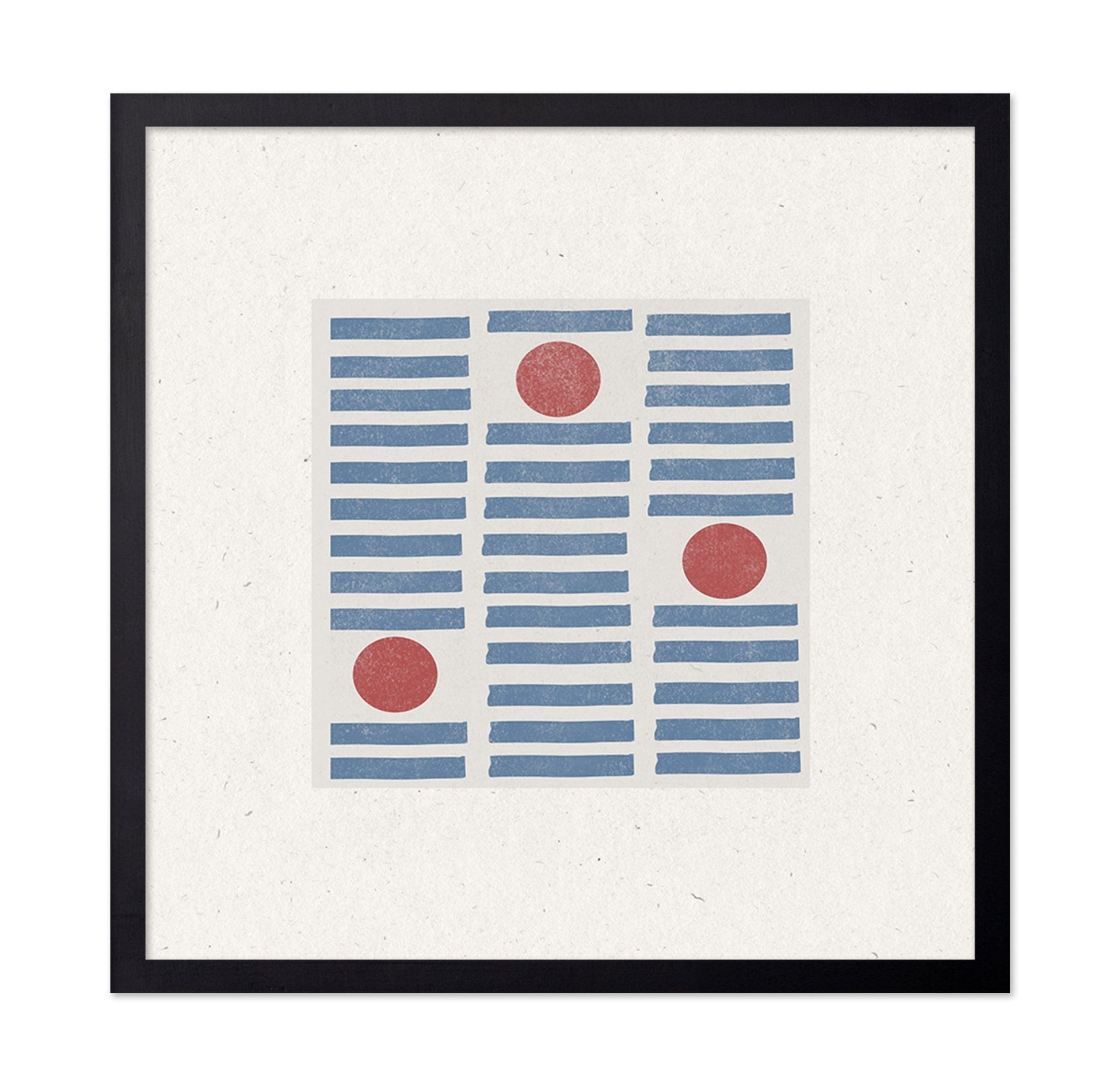 Blue Grid Red Dots