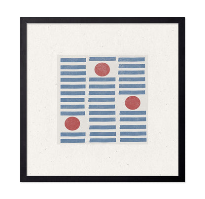 Blue Grid Red Dots