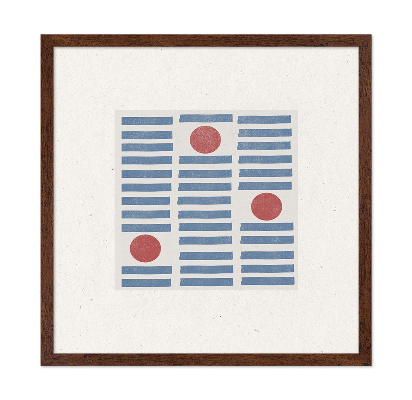 Blue Grid Red Dots