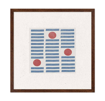 Blue Grid Red Dots