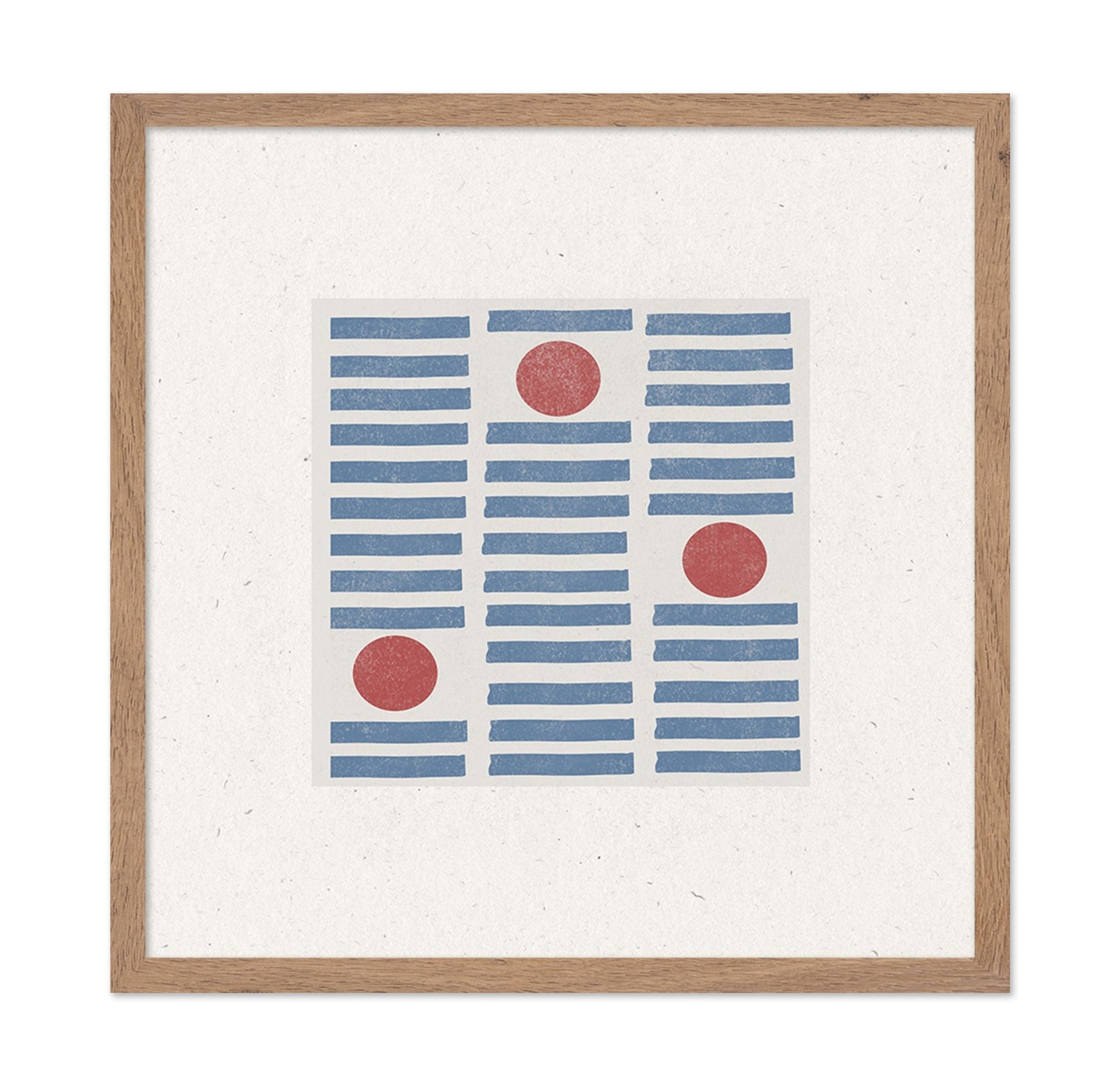 Blue Grid Red Dots