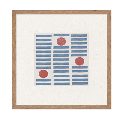 Blue Grid Red Dots