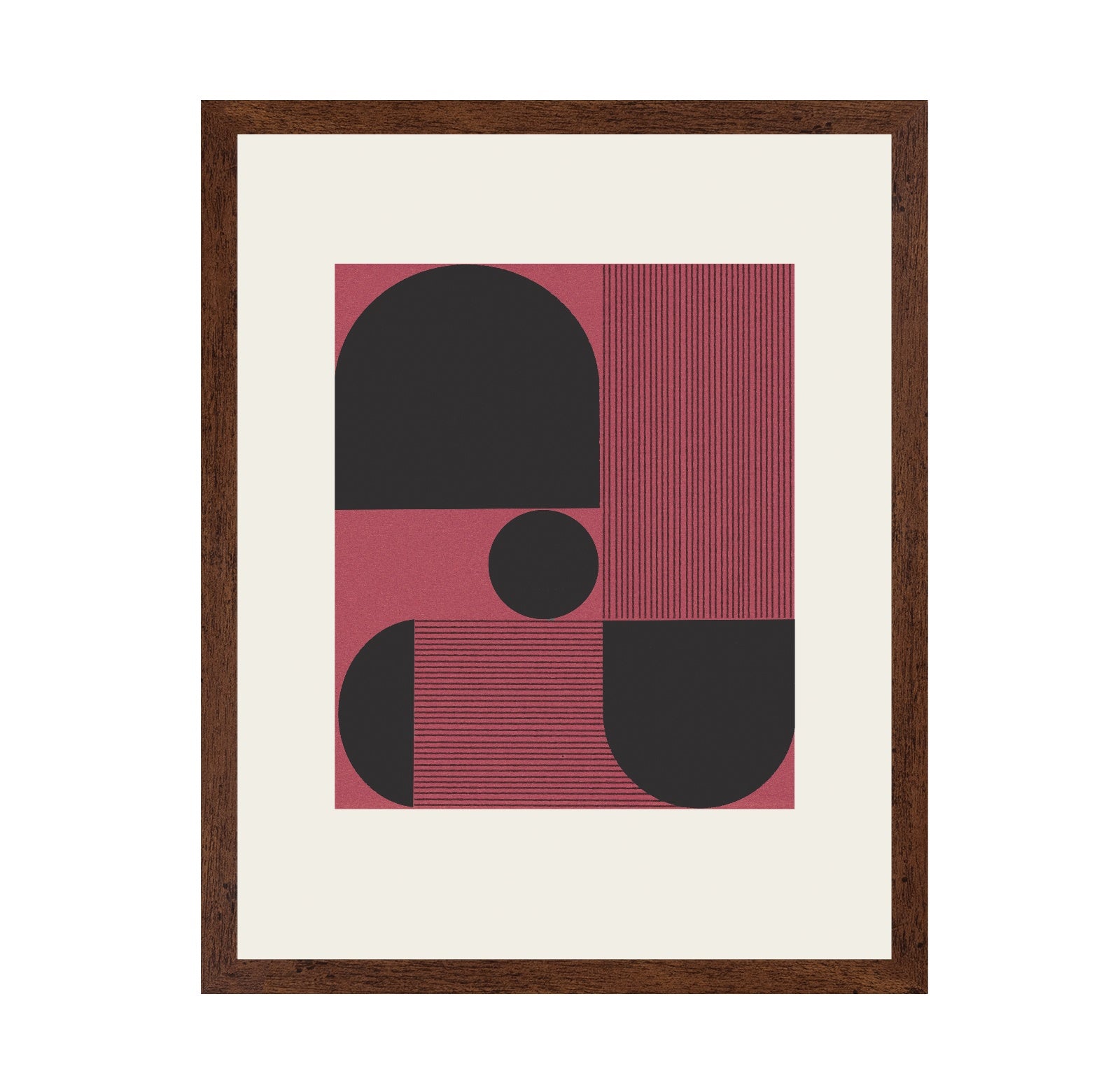 Red Geometric Balance No2