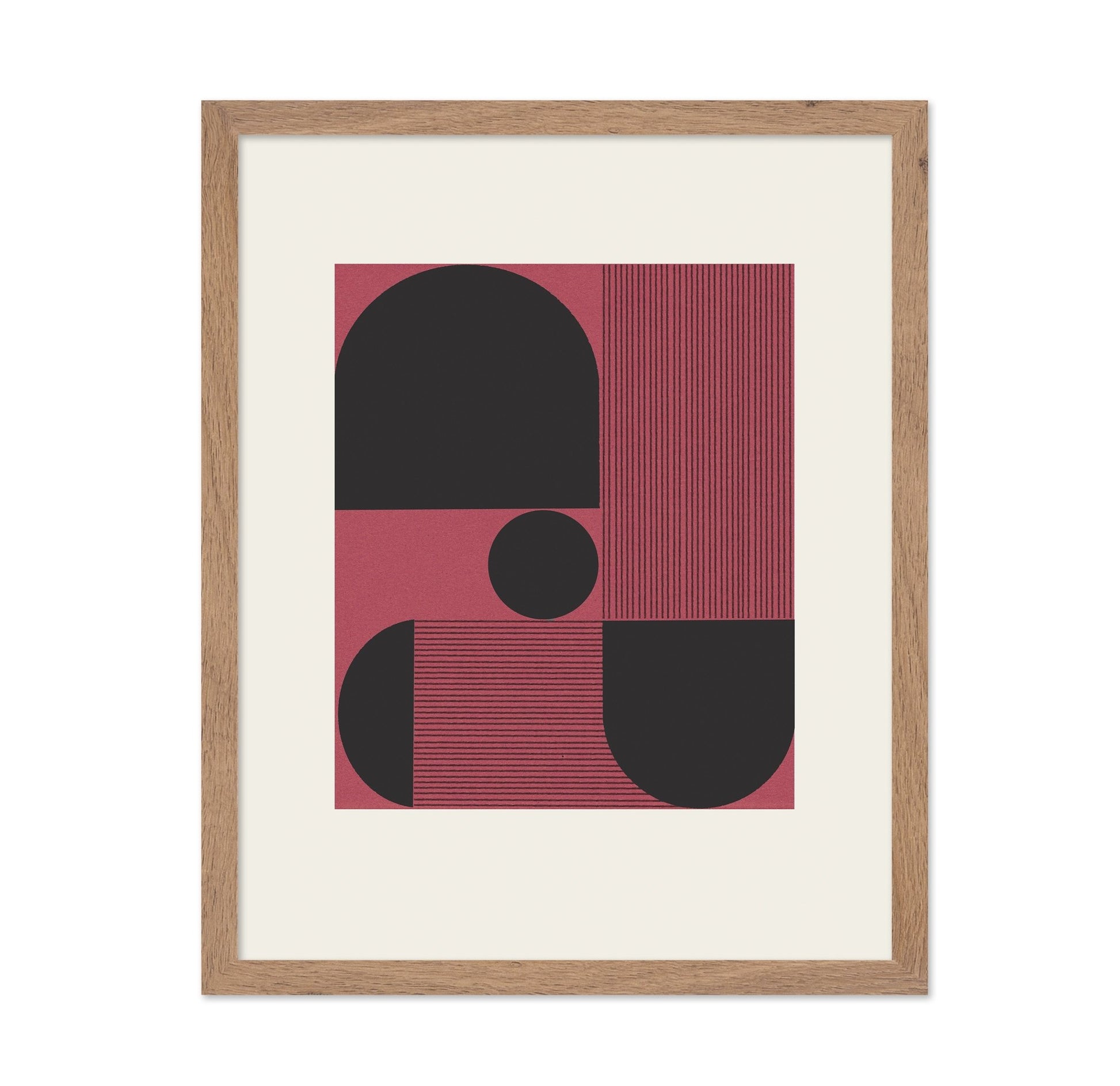Red Geometric Balance No2