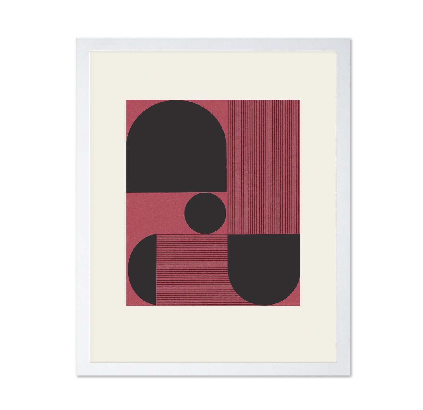 Red Geometric Balance No2