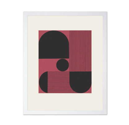 Red Geometric Balance No2