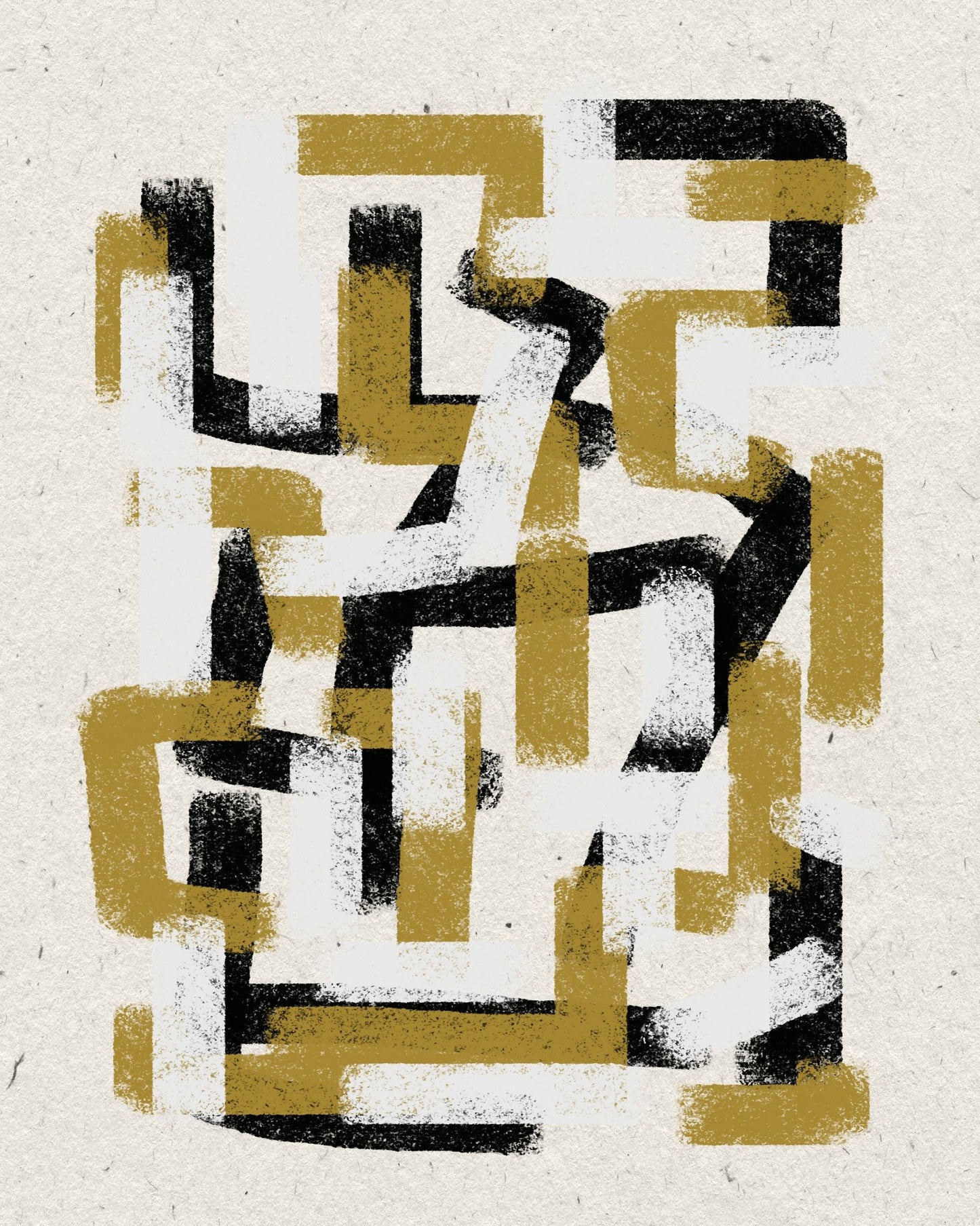Golden Maze Lines