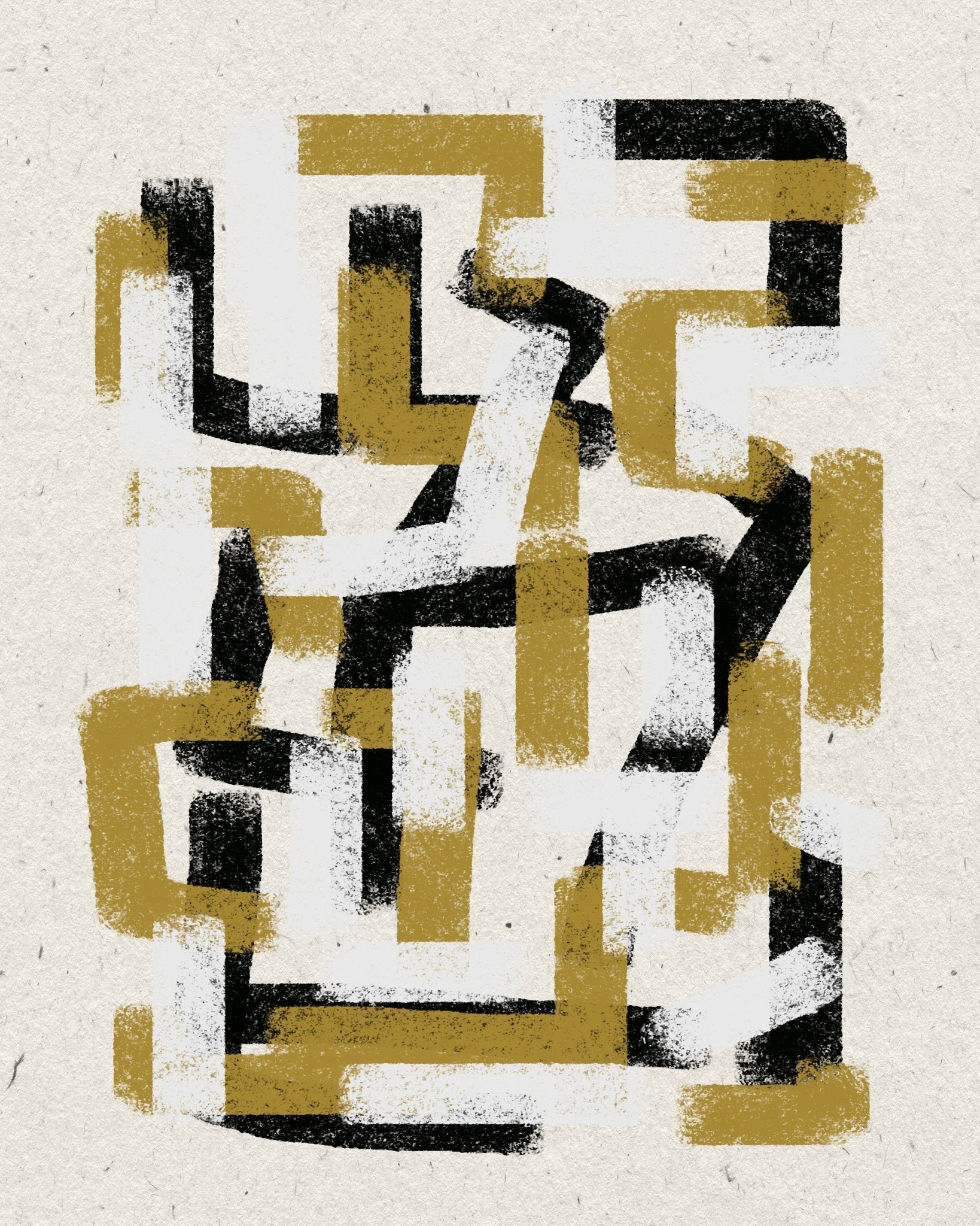 Golden Maze Lines