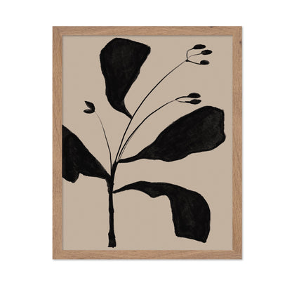Black Botanical Sketch