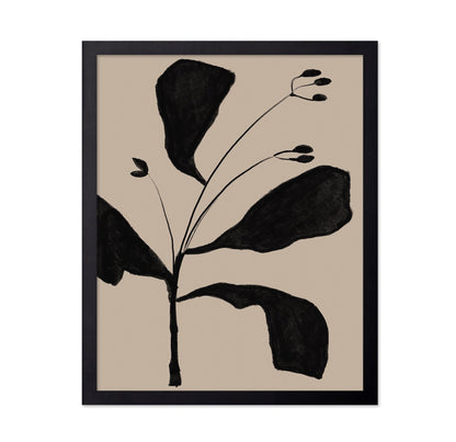 Black Botanical Sketch