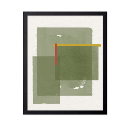 Muted Green Layers