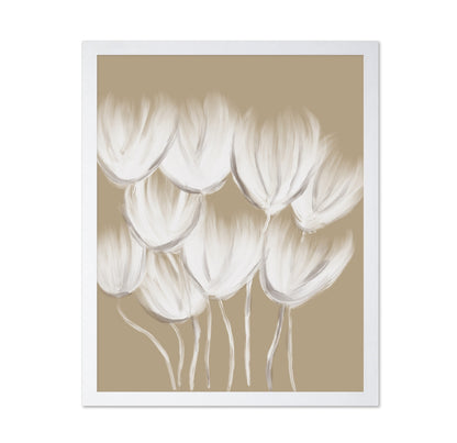 Soft White Tulips