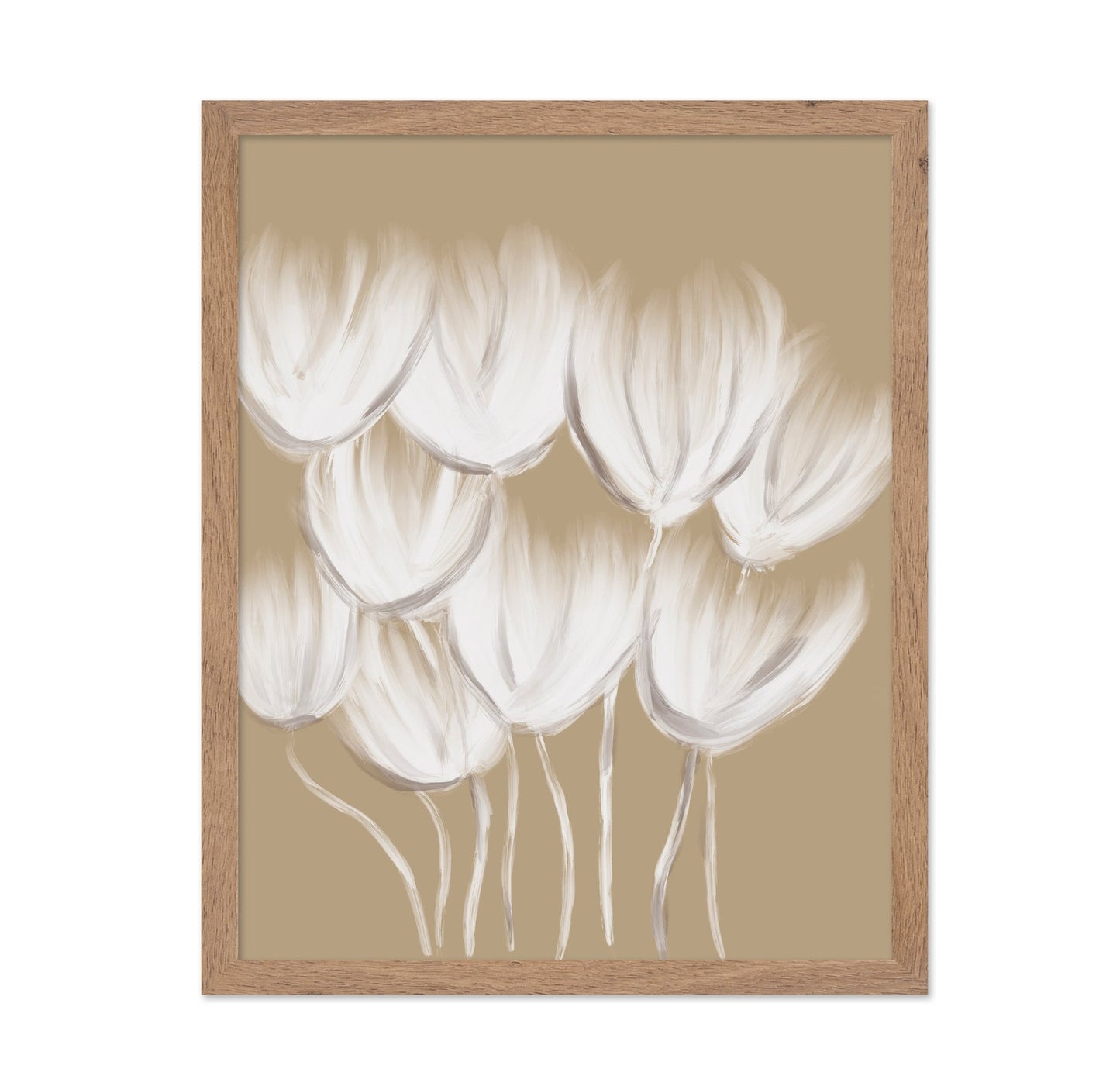 Soft White Tulips